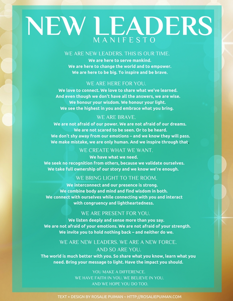 New Leaders Manifesto (downloadable)